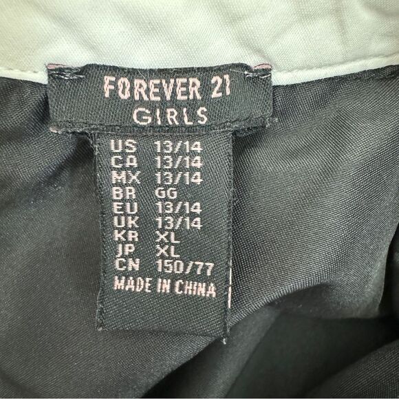 Forever 21 Girls Plaid Dress with Peter Pan Collar size XL - Picture 5 of 7